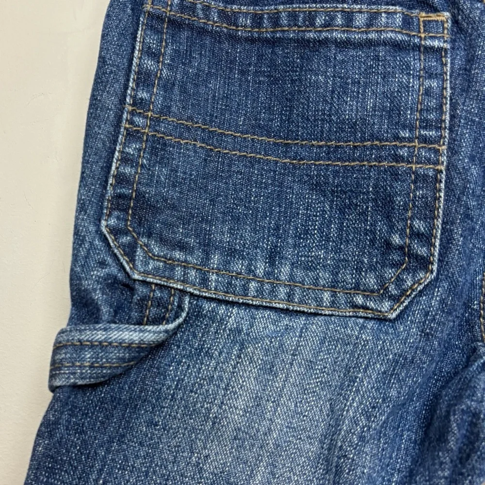 Y2K Old Navy Baby Baggy Denim Blue Jeans‎ 12-18m Streetwear Carpenter Vintage